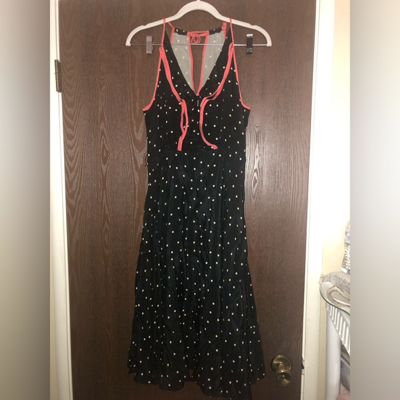 Anthropologie Dresses & Skirts - Girls From Savoy silk polka dot dress size 8